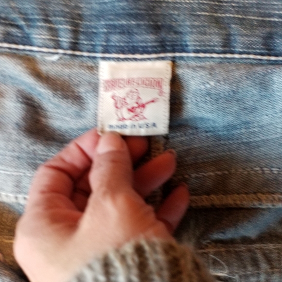 True Religion Billy Riot Row 42 Seat 34 Bootcut Jeans size 40 - Picture 10 of 12